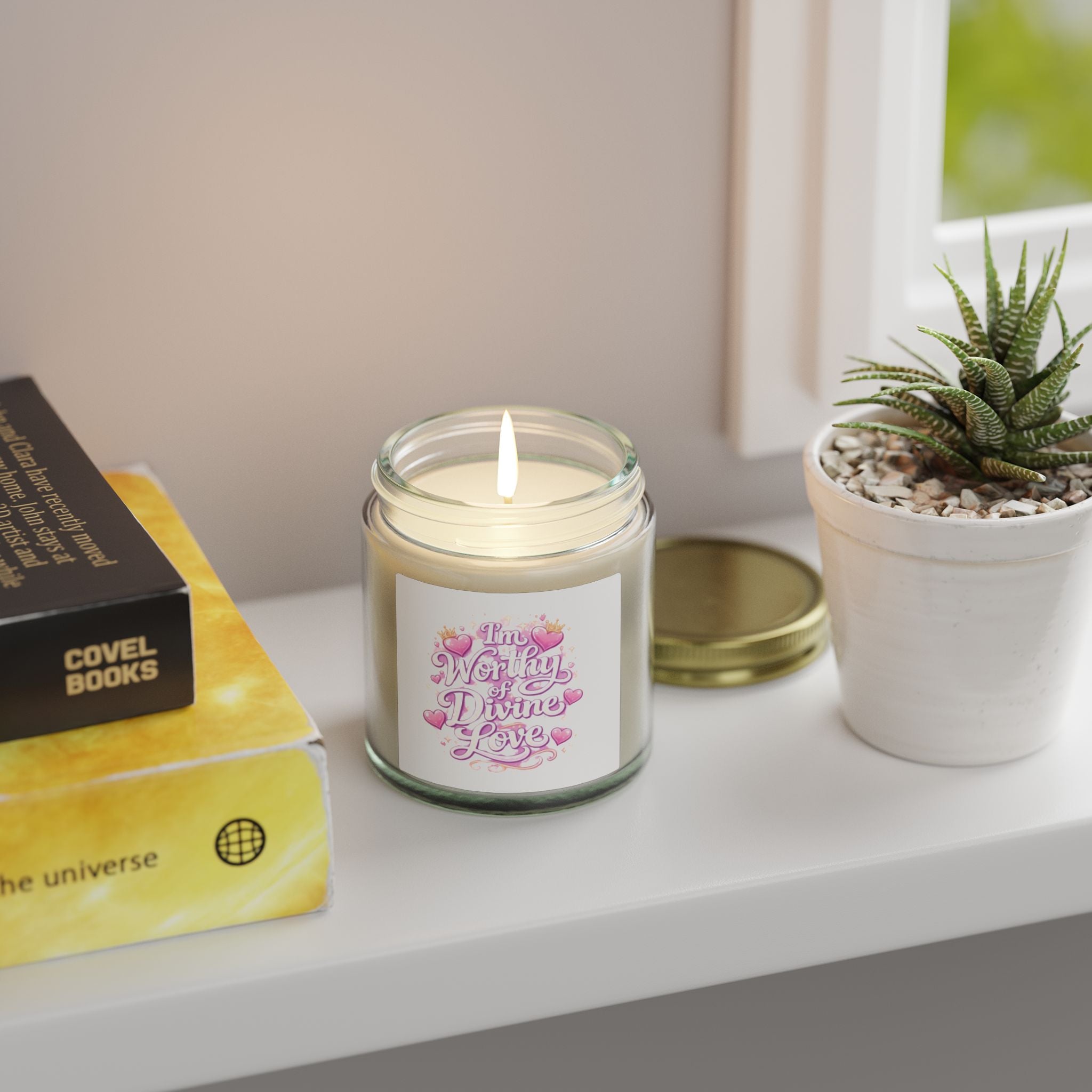 Divine Love Scented Candle — Coconut Apricot Wax (4oz & 9oz)
