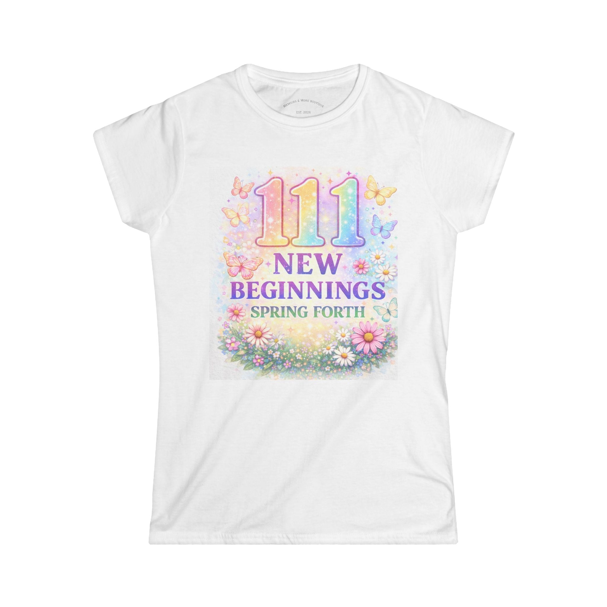111 New Beginnings Tee — Spring Forth Floral Women's T-Shirt