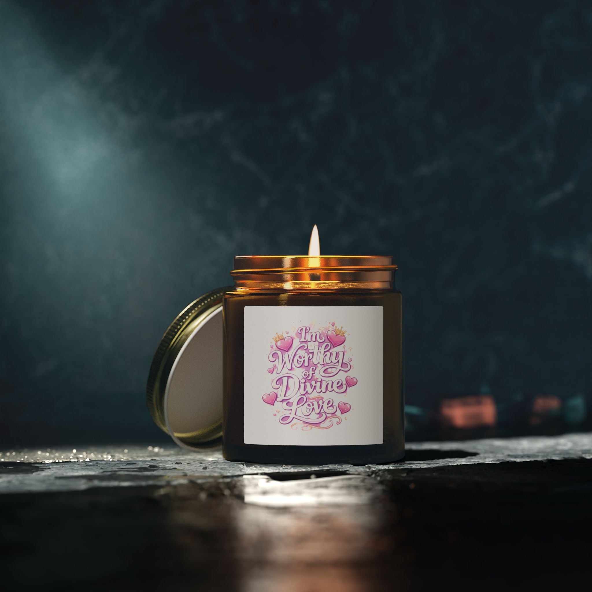 Divine Love Scented Candle — Coconut Apricot Wax (4oz & 9oz)