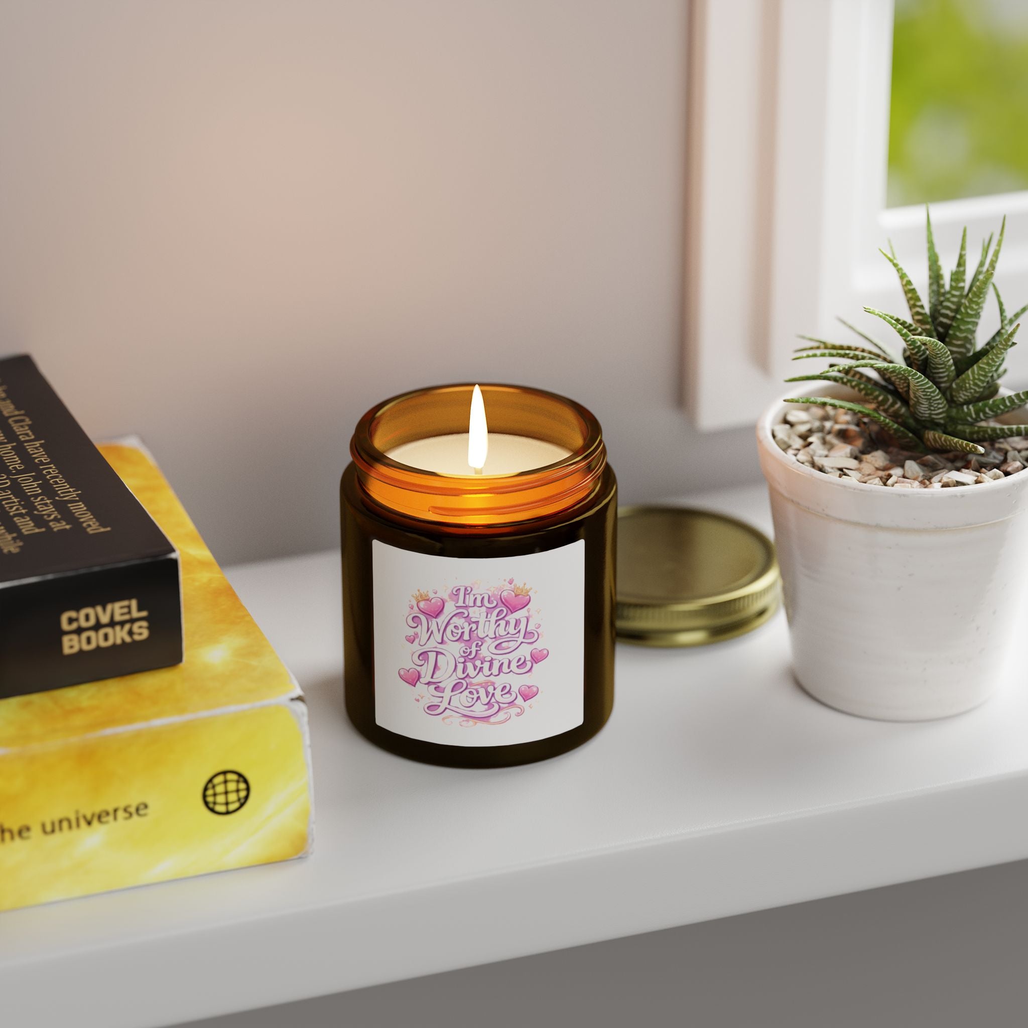 Divine Love Scented Candle — Coconut Apricot Wax (4oz & 9oz)