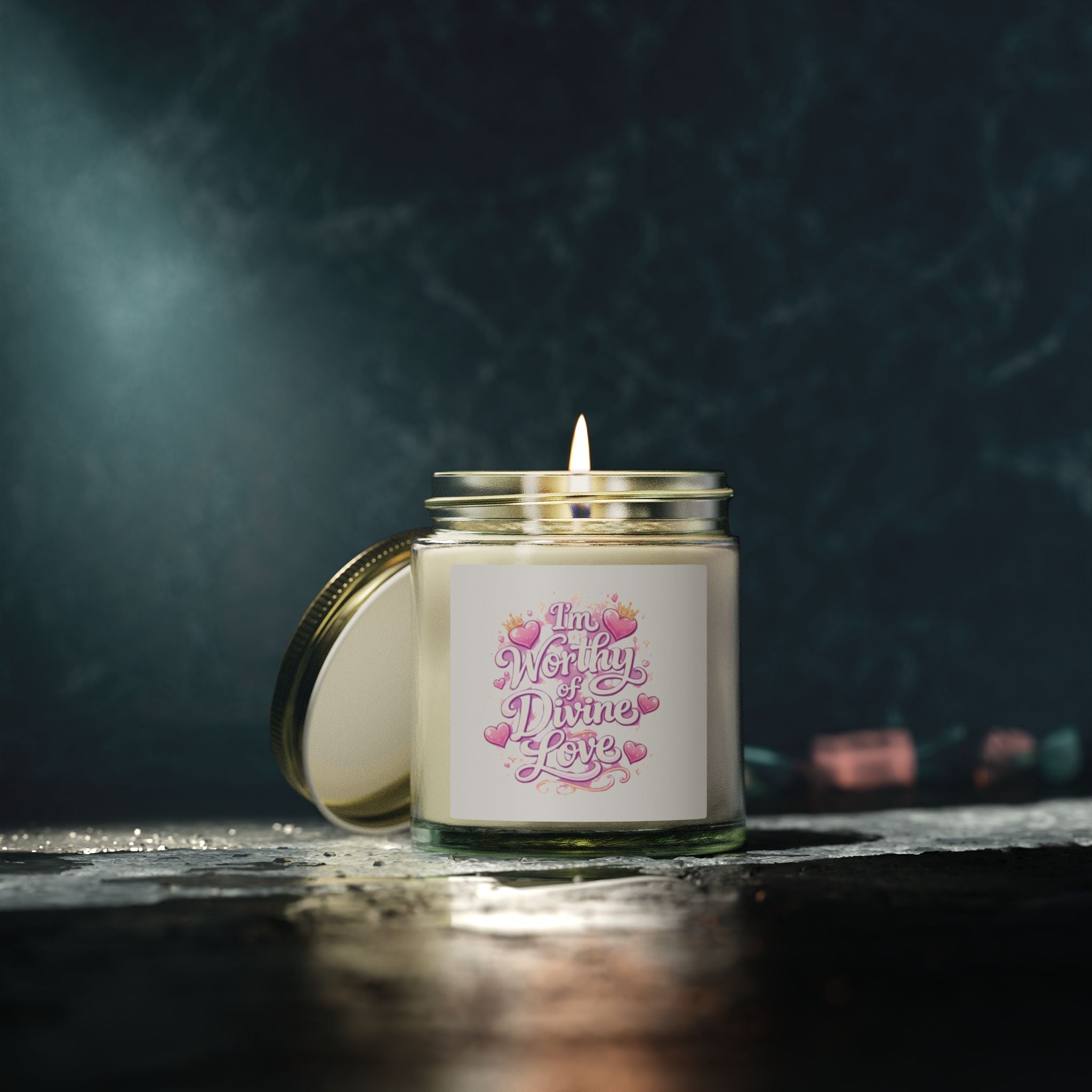 Divine Love Scented Candle — Coconut Apricot Wax (4oz & 9oz)