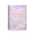 Inspirational Spiral Notebook — “It Always Seems Impossible… Until It’s Done” Ruled Journal